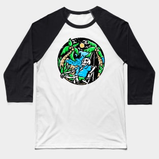 Summer skeleton Baseball T-Shirt